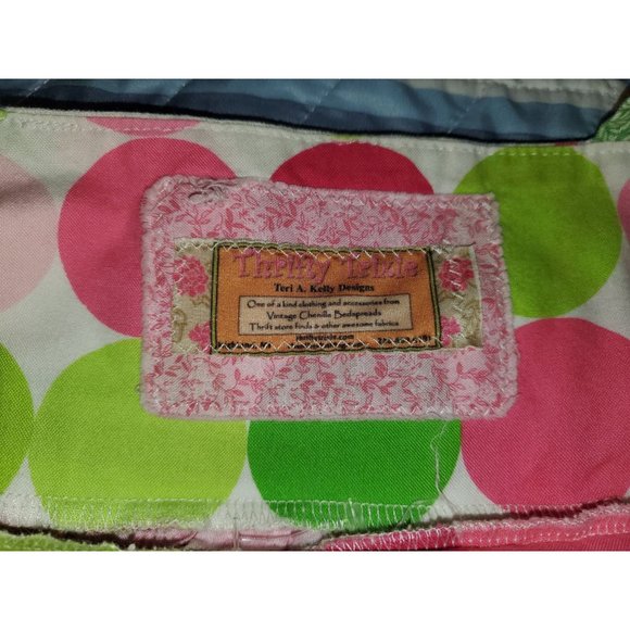 Thrifty Trixie Brand Boho Babydoll Tank Dress Handmade recycled fabrics Sz 6X - Picture 4 of 7